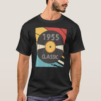 Vintage 1955 Klassiskt födelseår för vinylregistre T Shirt