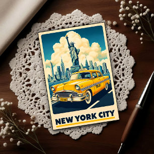 Vintage 1955 New York City Resa Vykort