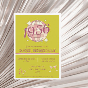 Vintage 1956 70-årsretro greenCall Inbjudningar