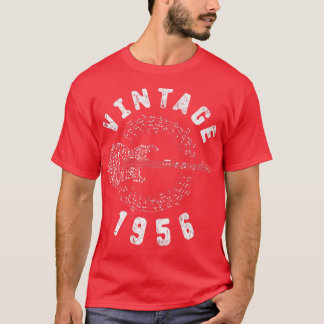 Vintage 1956 Birthday Limited Edition Guitar Music T Shirt