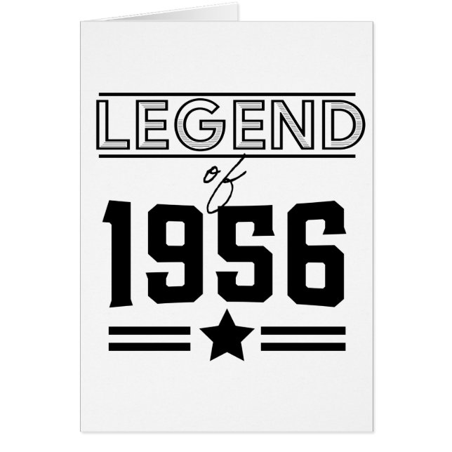 Vintage 1956 hälsningskort (Framsidan)