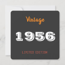 Vintage 1956 – Personlig 70-årsfest