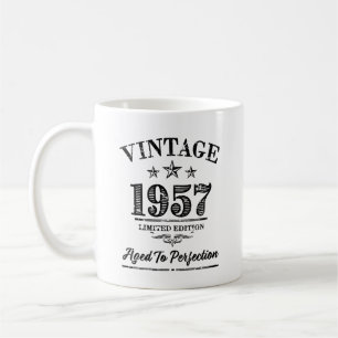 Vintage 1957 - 60th födelsedagkaffemugg kaffemugg