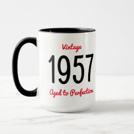Vintage 1957 Åldrad till perfektion 60 Födelsedags Mugg