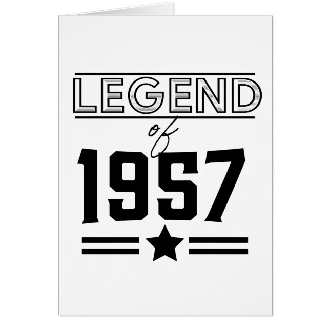 Vintage 1957 hälsningskort (Framsidan)