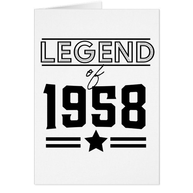 Vintage 1958 hälsningskort (Framsidan)