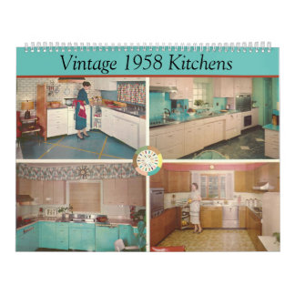 Vintage 1958 Kitchens - Classic 1950's Decor Kalender