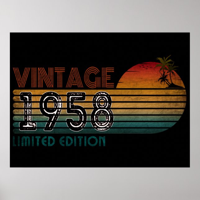 vintage 1958 limited edition poster (Framsidan)