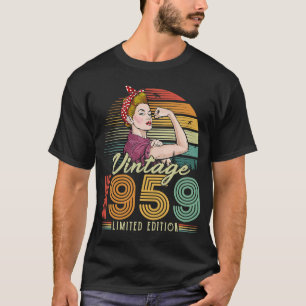Vintage 1959 1959 63:e födelsedagen 63 år gammal t shirt