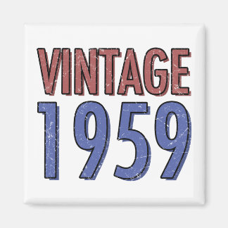 Vintage 1959 60:e födelsedagen magnet