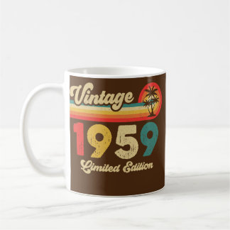 Vintage 1959 Birthday Manar Women Retro Legend Kaffemugg