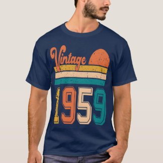 Vintage 1959 födelsedagspresent till vänner t shirt