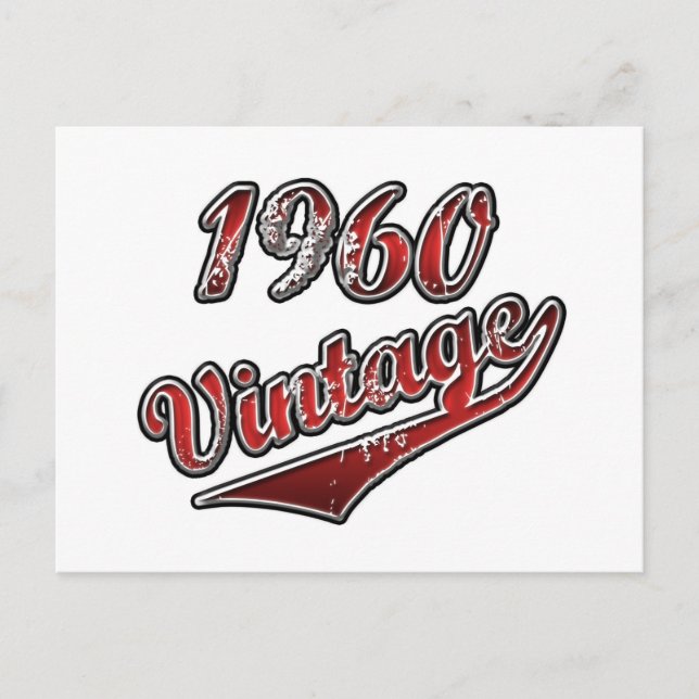 Vintage 1960 vykort (Framsida)
