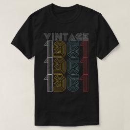 Vintage 1961 58 år gammala 58th födelsedaggåvor t shirt