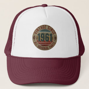 VINTAGE 1961 FÖDELSEDAGS PRESENT TRUCKERHAT KEPS