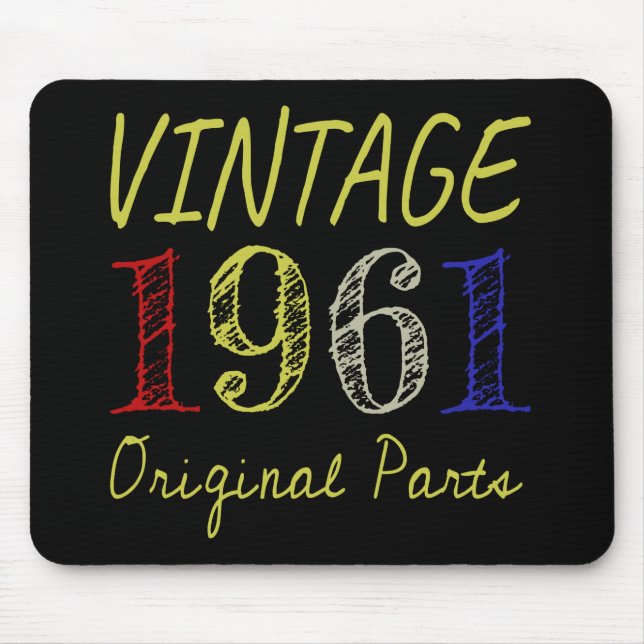 vintage 1961, originaldelar musmatta (Framsidan)
