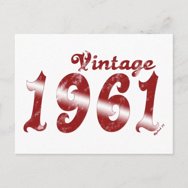 Vintage 1961 vykort (Framsida)