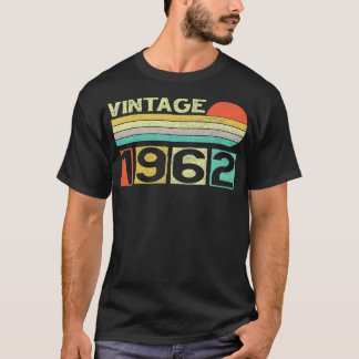 Vintage 1962 60:e födelsedagspressen Gift Manar Kv T Shirt