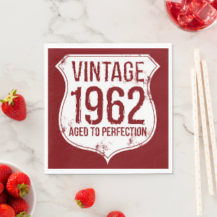 Vintage 1962 Åldrad till perfektion Pappersservett