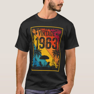 Vintage 1963 60 år gammal 60:e födelsedagen 1 t shirt