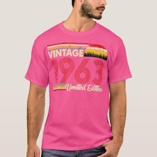 Vintage 1963 Birthday Shirt Begränsad Edition 1963 T Shirt