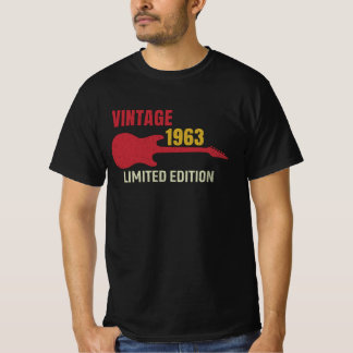 Vintage 1963 - Guitar Edition-design T Shirt