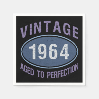 Vintage 1964 60:e födelsedagen pappersservett