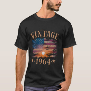Vintage 1964 60 födelsedagsgåvor 60 år gammal äldr t shirt