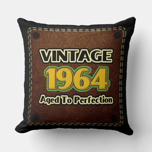 Vintage 1964 - Åldras till perfekt Kudde (Framsida)