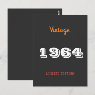 Vintage 1964 Limited Edition vykort – 62nd