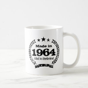 Vintage 1964 som åldras till perfektionkaffemugge kaffemugg