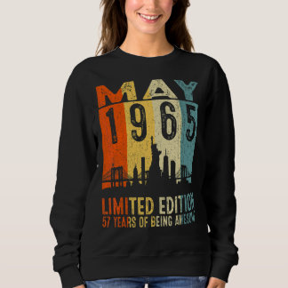 Vintage 1965, 57 år gammal i maj 1965, 57:e födels t shirt