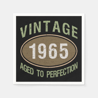 Vintage 1965 60:e födelsedagen pappersservett