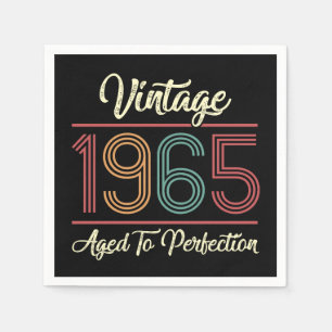 Vintage 1965 60:e födelsedagen pappersservett