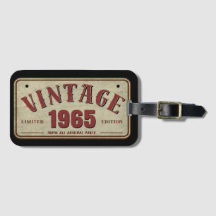 Vintage 1965 Begränsad Upplaga Alla Originaldelar Bagagebricka