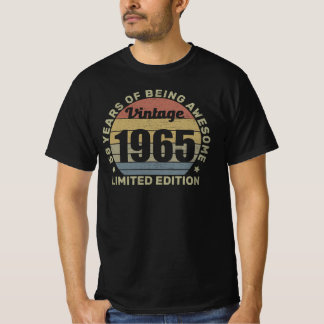 Vintage 1965 Begränsad utgåva 58 år gamla gåvor 58 T Shirt