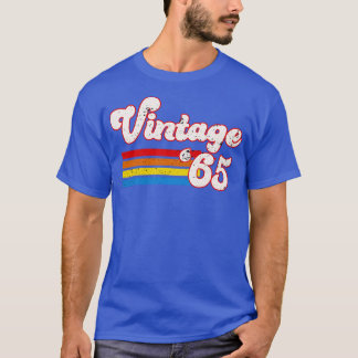 Vintage 1965 Birthday Shirt Retro 65 Birthday Shir T
