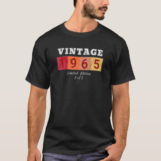 Vintage 1965 Födelsedatum 1 av 1 T Shirt
