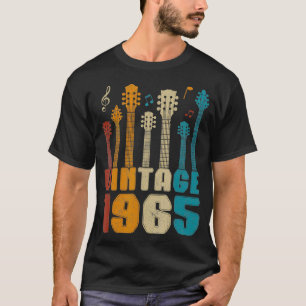 Vintage 1965 Guitarist Guitar Älskare, född 1965 T Shirt