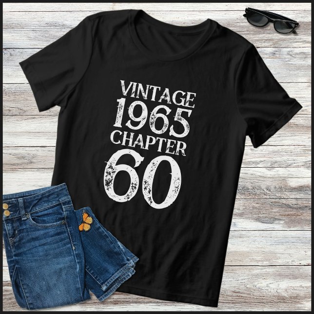 Vintage 1965 Kapitel 60 Sextioårsdag T Shirt (Skapare uppladdad)