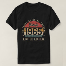 Vintage 1965 Limited Edition 59 år gamla presenter T Shirt