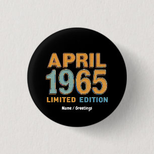 Vintage 1965 Limited Edition 60-årspresent  Knapp