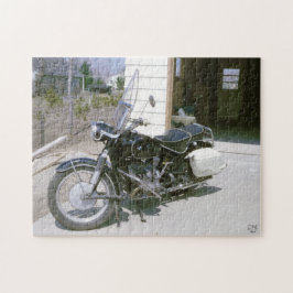 Vintage 1965 Motorcykel Pussel