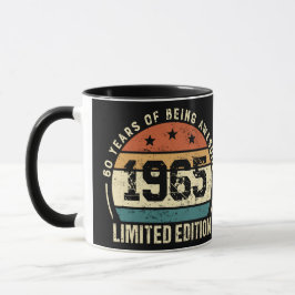 Vintage 1965 Retro 60-års födelsedagsjubileum Mugg