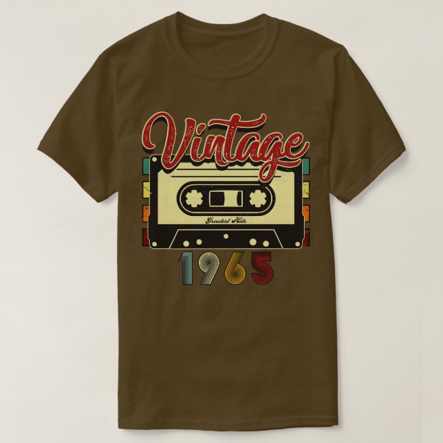 Vintage 1965 Underbarare kassettband T Shirt (Design framsida)