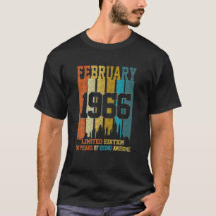 Vintage 1966, 56 år gammal i februari 1966, 56:e t shirt