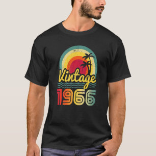 Vintage 1966 56 ÅRS Manar och Kvinnor 56:e födelse T Shirt