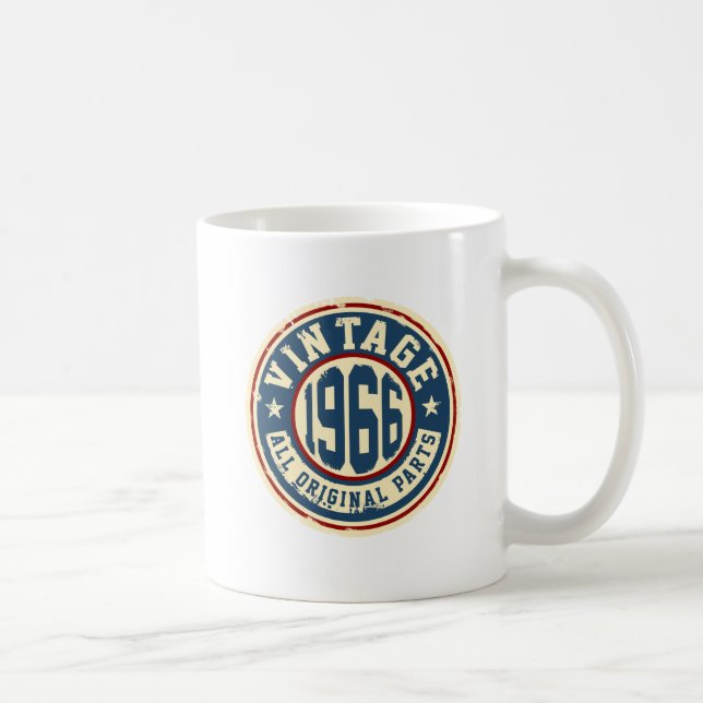 Vintage 1966 alla originaldelar kaffemugg (Höger)