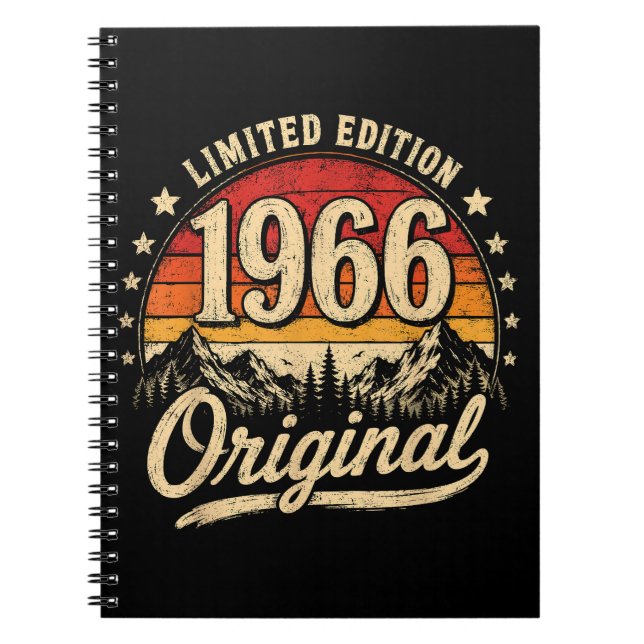 Vintage 1966 Begränsad Upplaga Original Anteckningsbok (Framsidan)