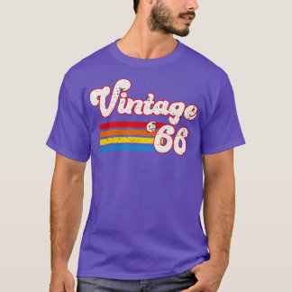 Vintage 1966 Birthday Shirt Retro 66 Birthday Shir T